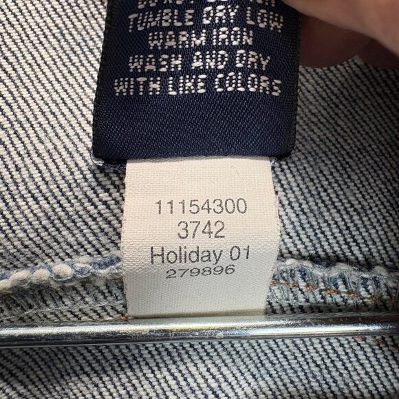 Vintage Gap Womens Stretch Denim Jacket Medium Y2K Trucker - Picture 3 of 7